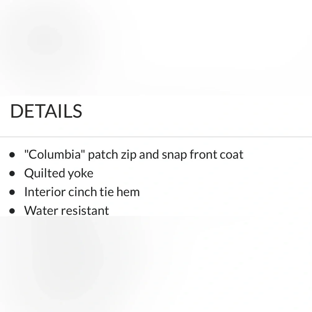 Columbia olive green quilted top ridge coat - Picture 9 of 12